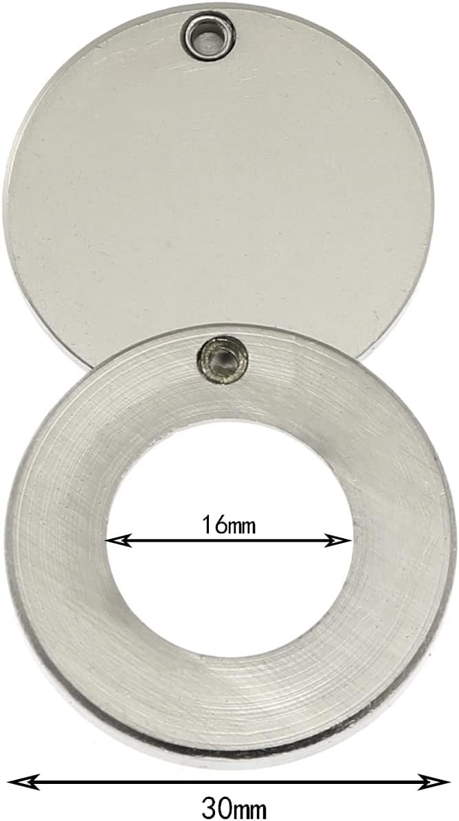 Maxmoral Privacy Cover Door Hole Cover Silver Tone Door Viewer Peephole Cover for House Hotel - Image 2